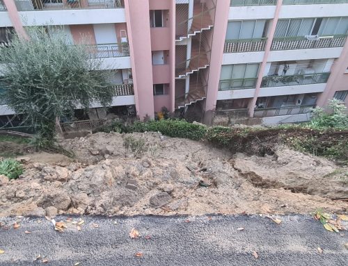 Fuite d’eau et glissement de terrain à Nice – Nos équipes mobilisées dès l’aube